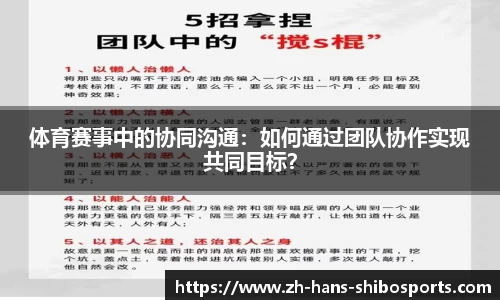 体育赛事中的协同沟通：如何通过团队协作实现共同目标？